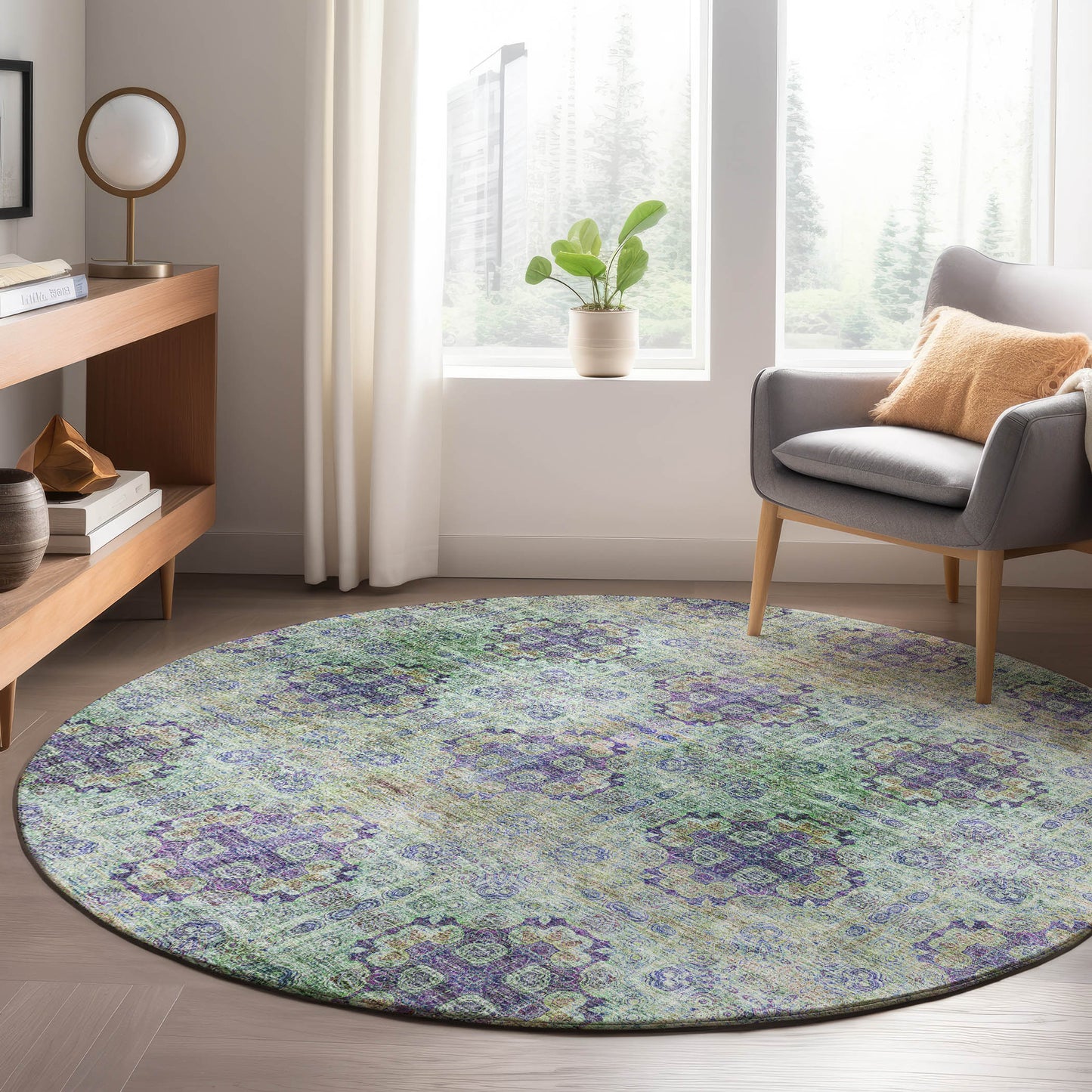 Machine Made Trevi TV16 Purple - Dalyn Rugs