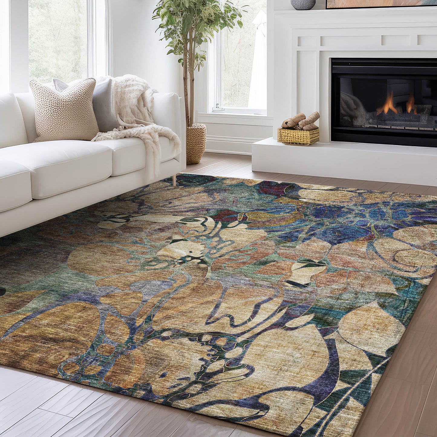Machine Made Trevi TV17 Beige - Dalyn Rugs