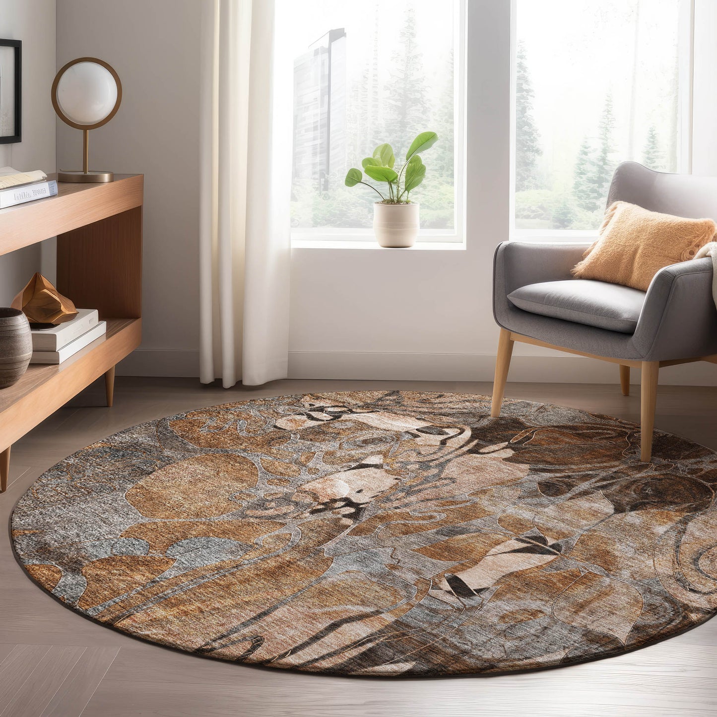 Machine Made Trevi TV17 Paprika - Dalyn Rugs