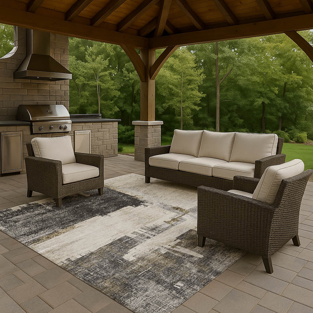 Machine Made Trevi TV18 Gray - Dalyn Rugs