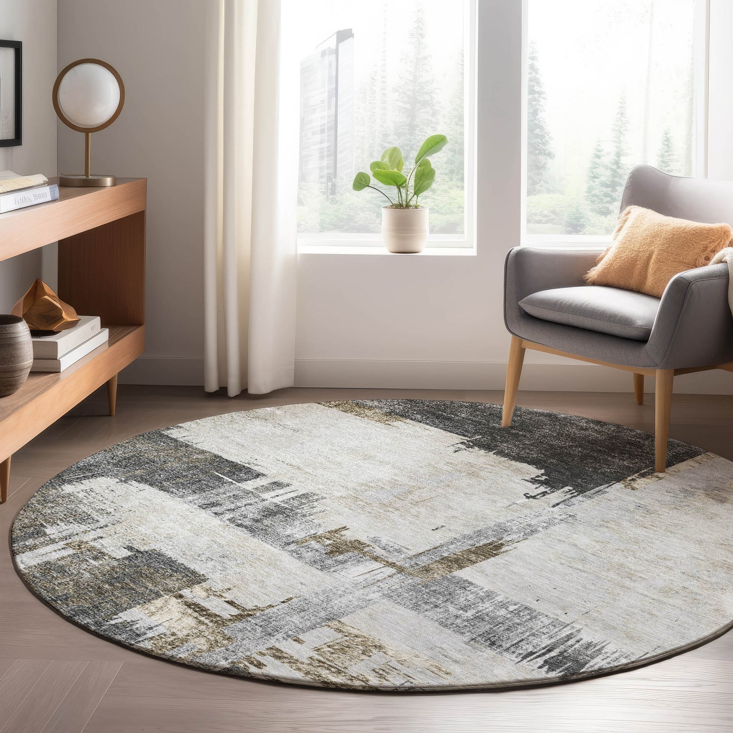 Machine Made Trevi TV18 Gray - Dalyn Rugs