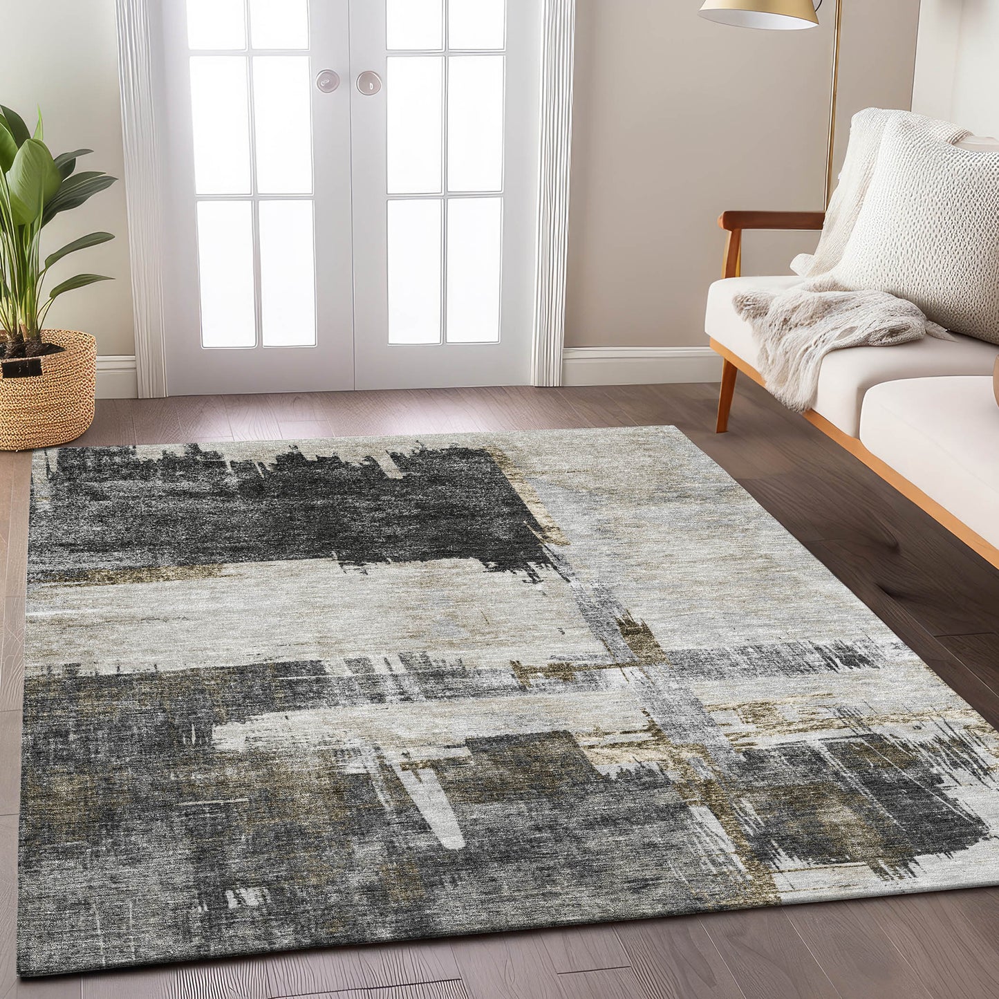 Machine Made Trevi TV18 Gray - Dalyn Rugs