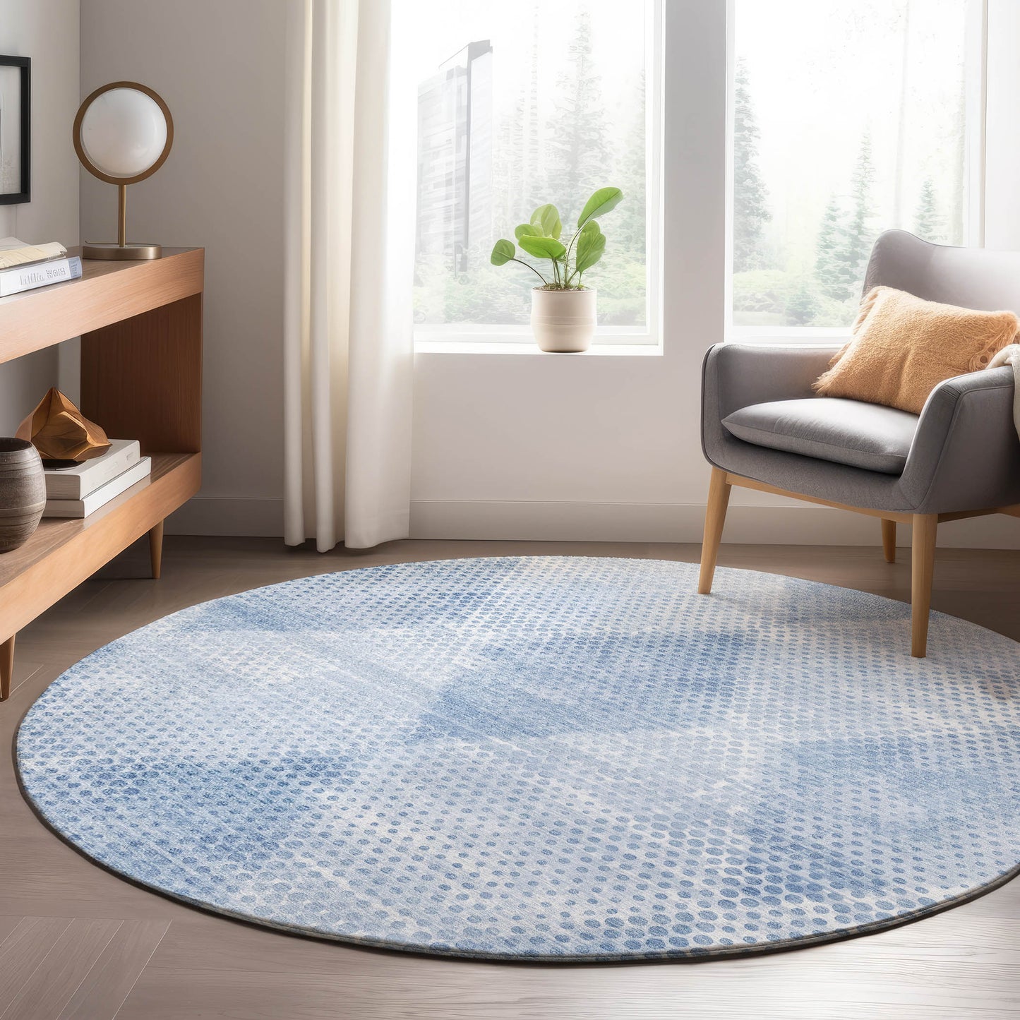 Machine Made Trevi TV4 Blue - Dalyn Rugs
