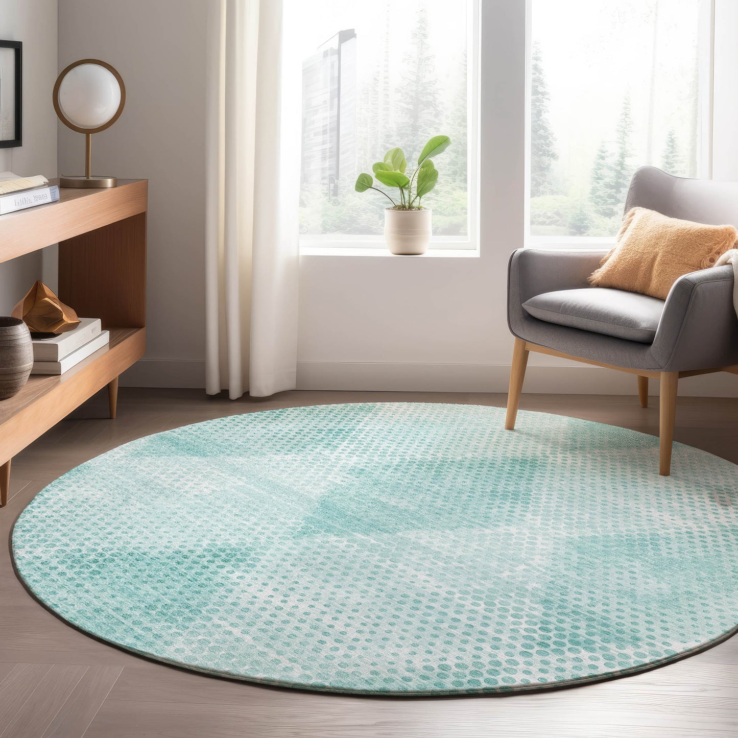 Machine Made Trevi TV4 Teal - Dalyn Rugs