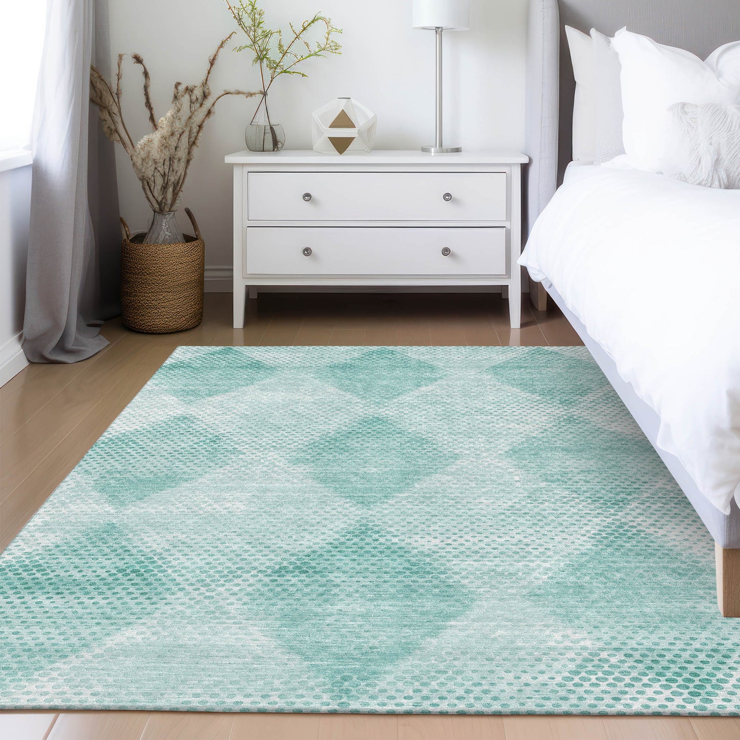 Machine Made Trevi TV4 Teal - Dalyn Rugs