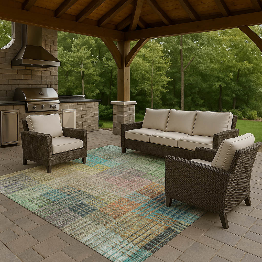 Machine Made Trevi TV6 Green - Dalyn Rugs