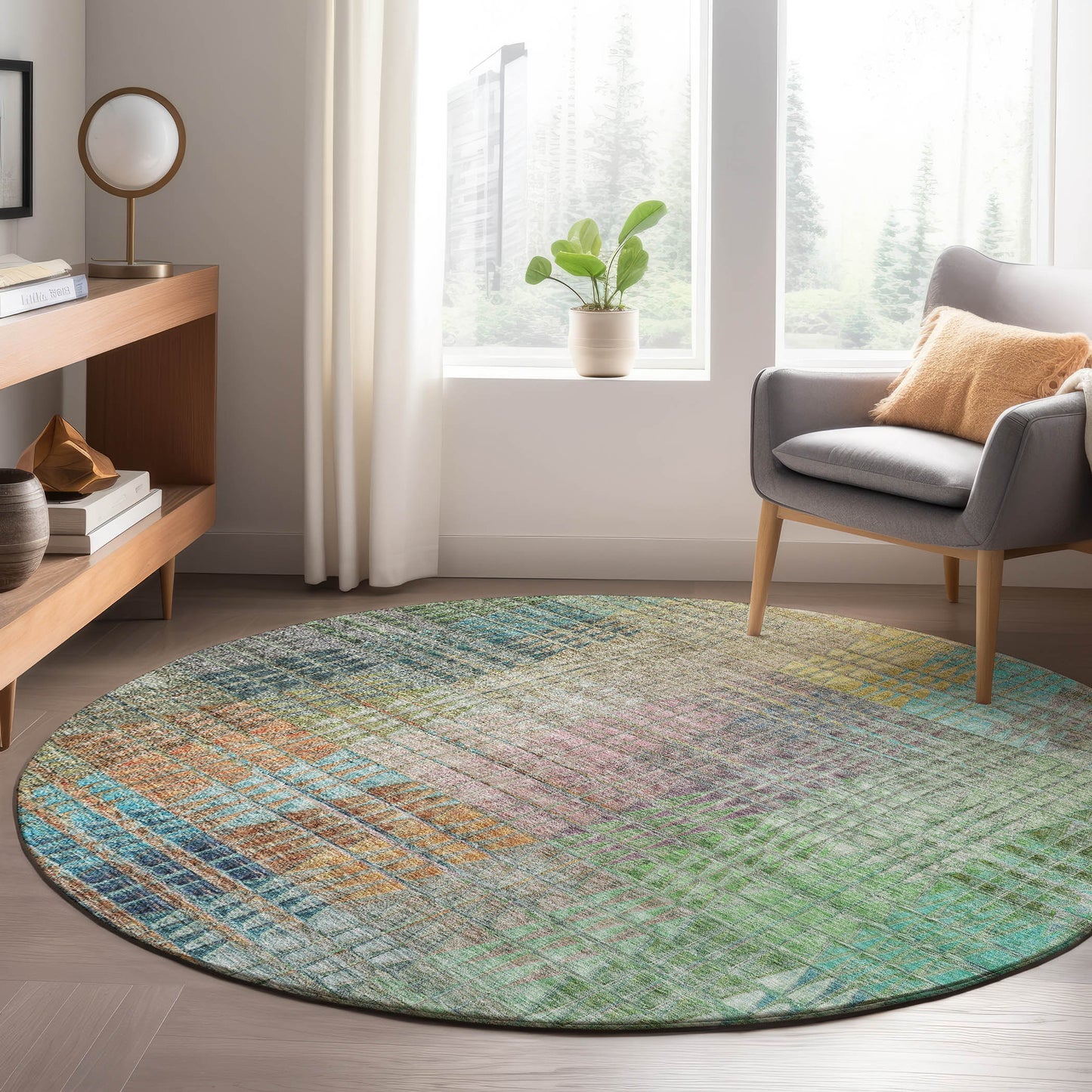 Machine Made Trevi TV6 Green - Dalyn Rugs