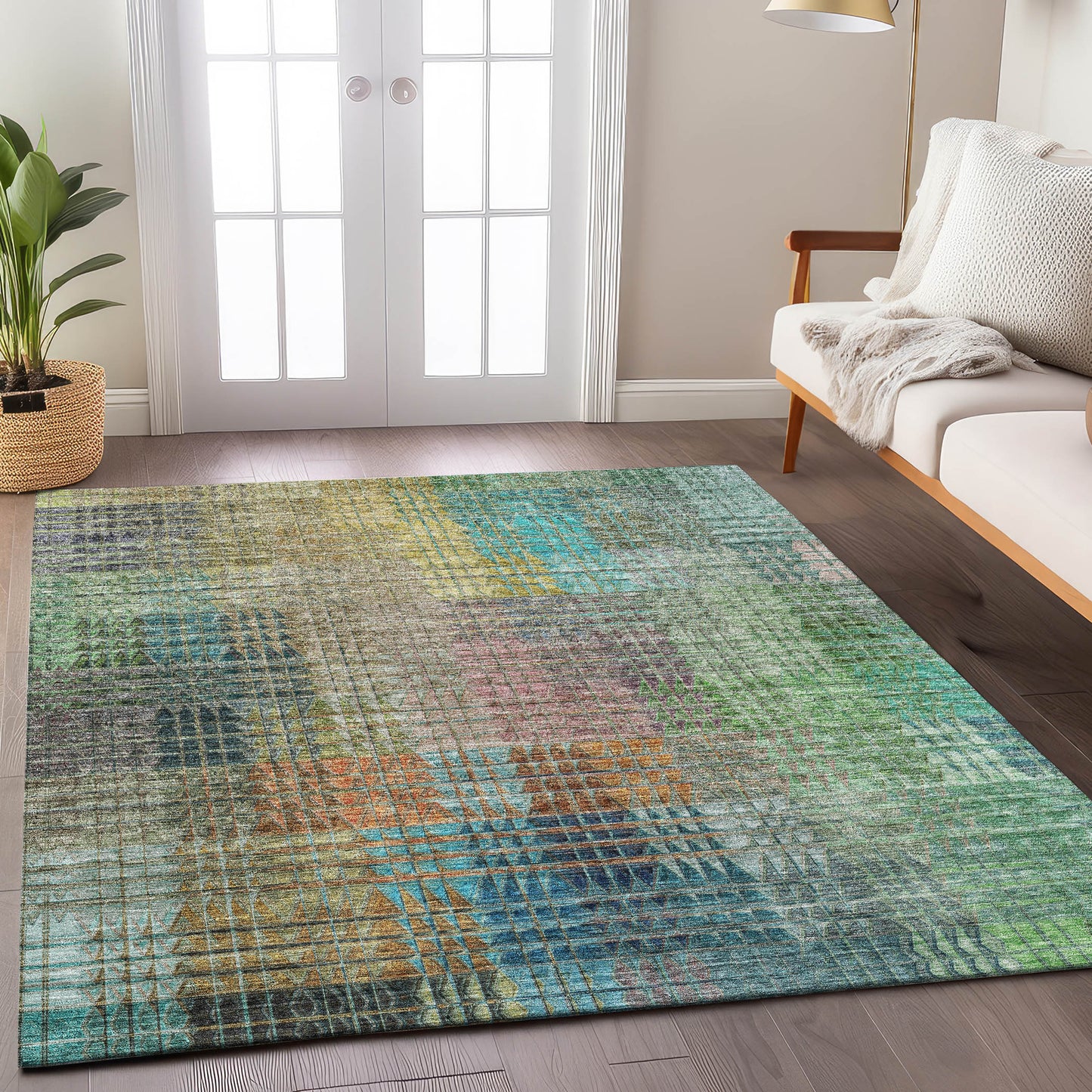 Machine Made Trevi TV6 Green - Dalyn Rugs