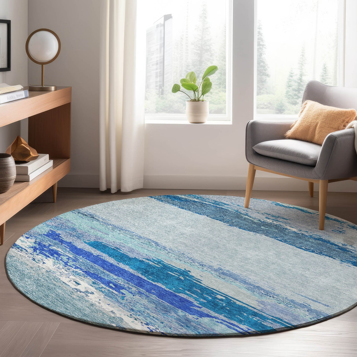 Machine Made Trevi TV8 Blue - Dalyn Rugs