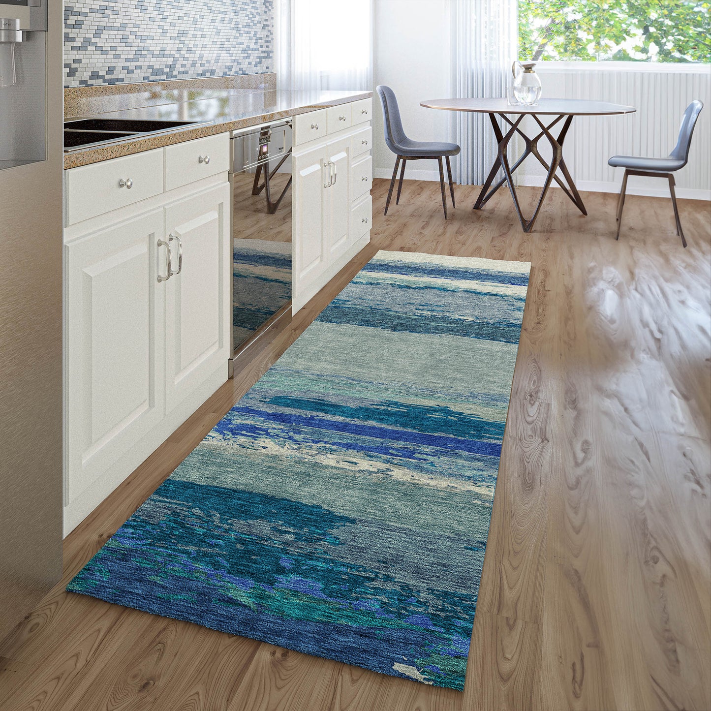 Machine Made Trevi TV8 Blue - Dalyn Rugs