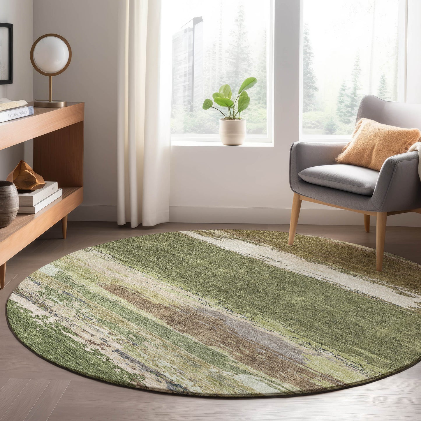 Machine Made Trevi TV8 Olive - Dalyn Rugs