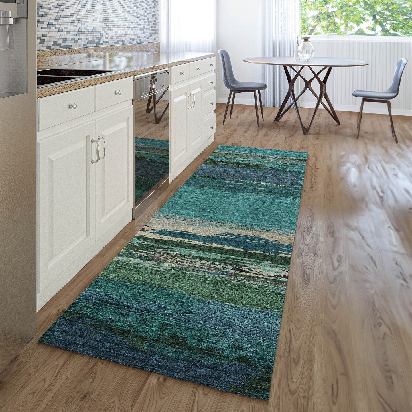 Machine Made Trevi TV8 Teal - Dalyn Rugs