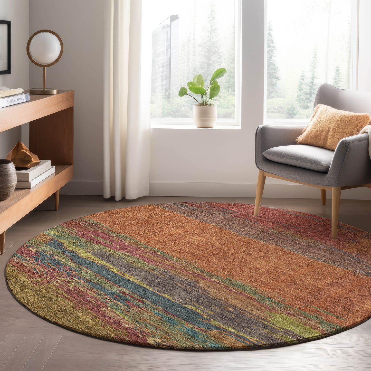 Machine Made Trevi TV8 Terracotta - Dalyn Rugs