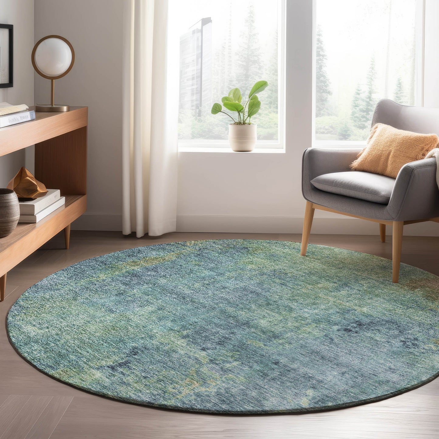 Machine Made Trevi TV9 Blue - Dalyn Rugs