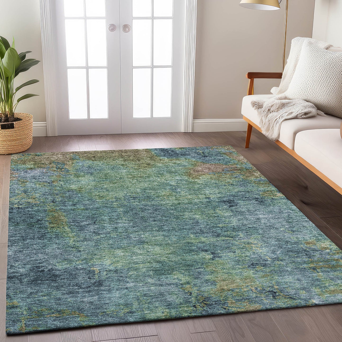 Machine Made Trevi TV9 Blue - Dalyn Rugs