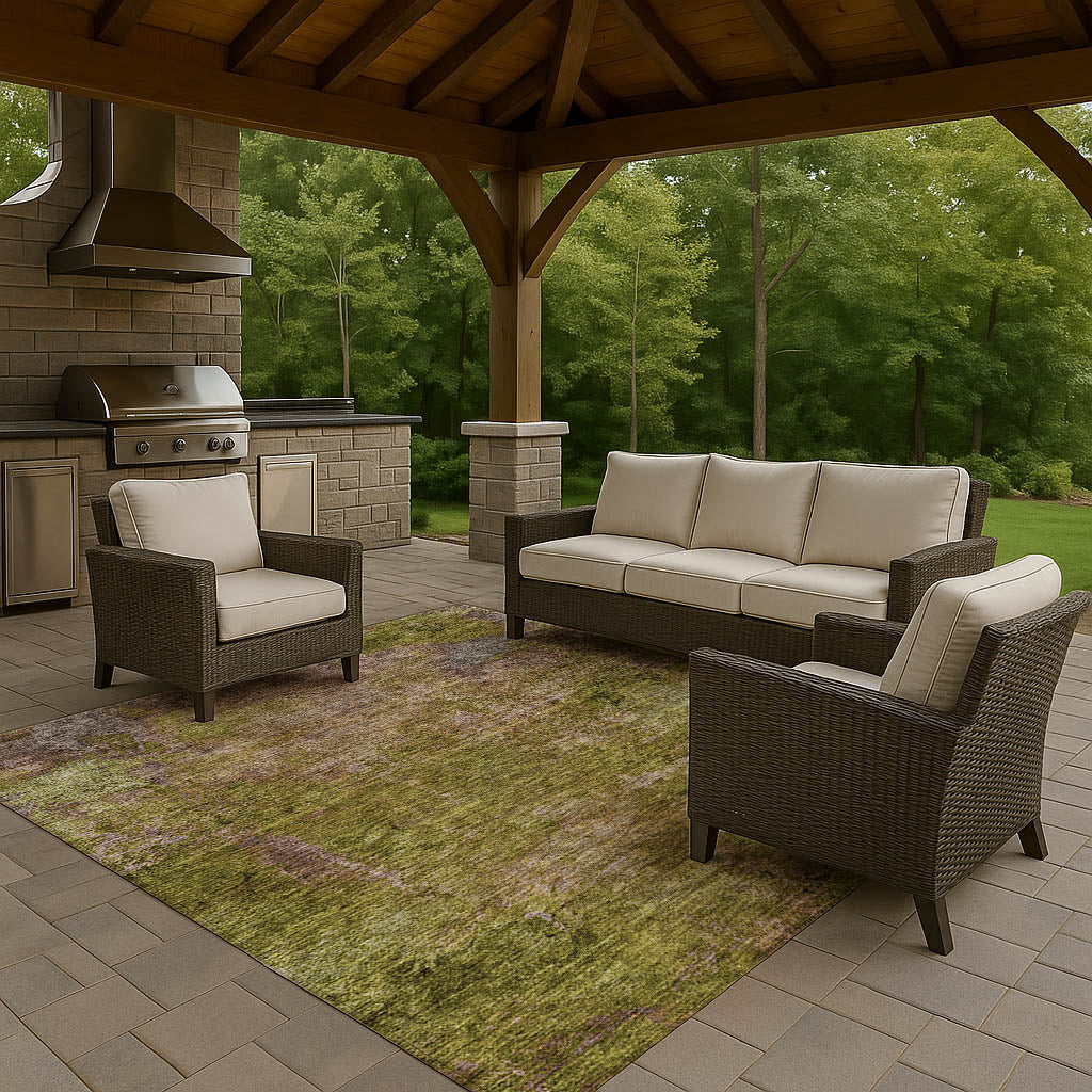 Machine Made Trevi TV9 Green - Dalyn Rugs