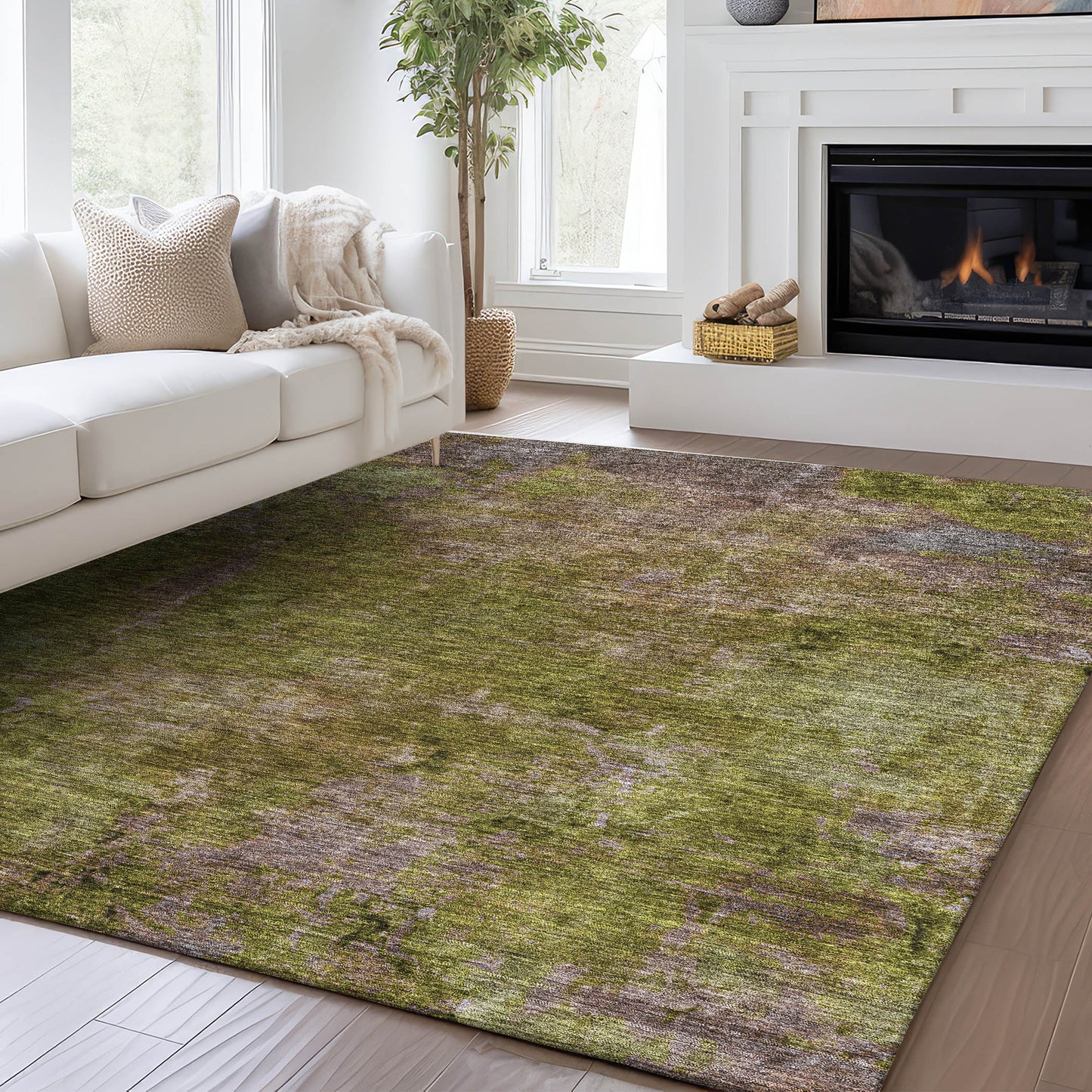 Machine Made Trevi TV9 Green - Dalyn Rugs