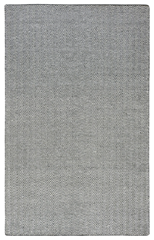 Twist TW2966 Black Hand-Woven Rug - Rizzy