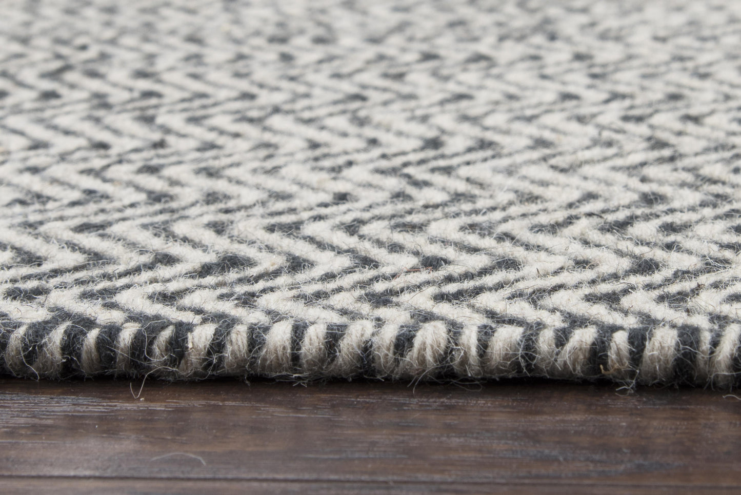 Twist TW2966 Black Hand-Woven Rug - Rizzy