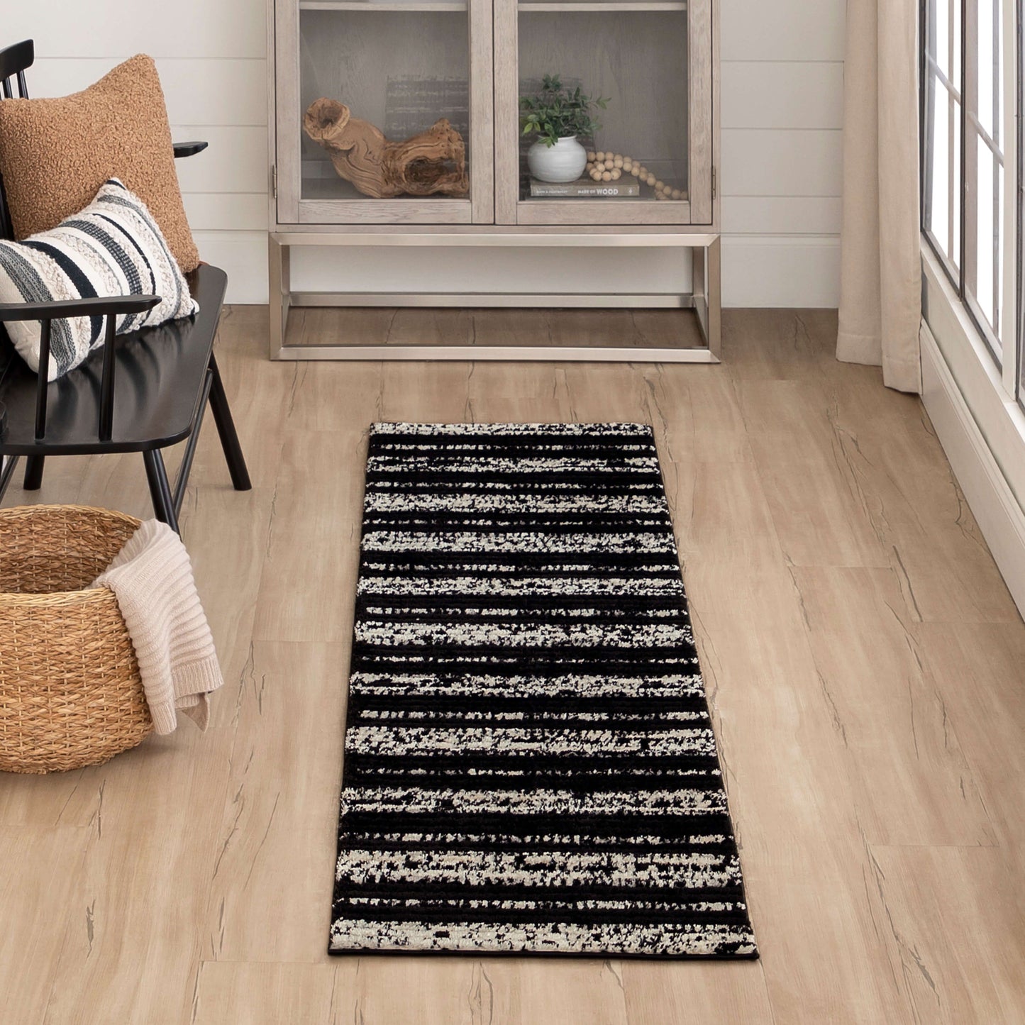 Karastan Rugs Traverse Lanes Charcoal Area Rug