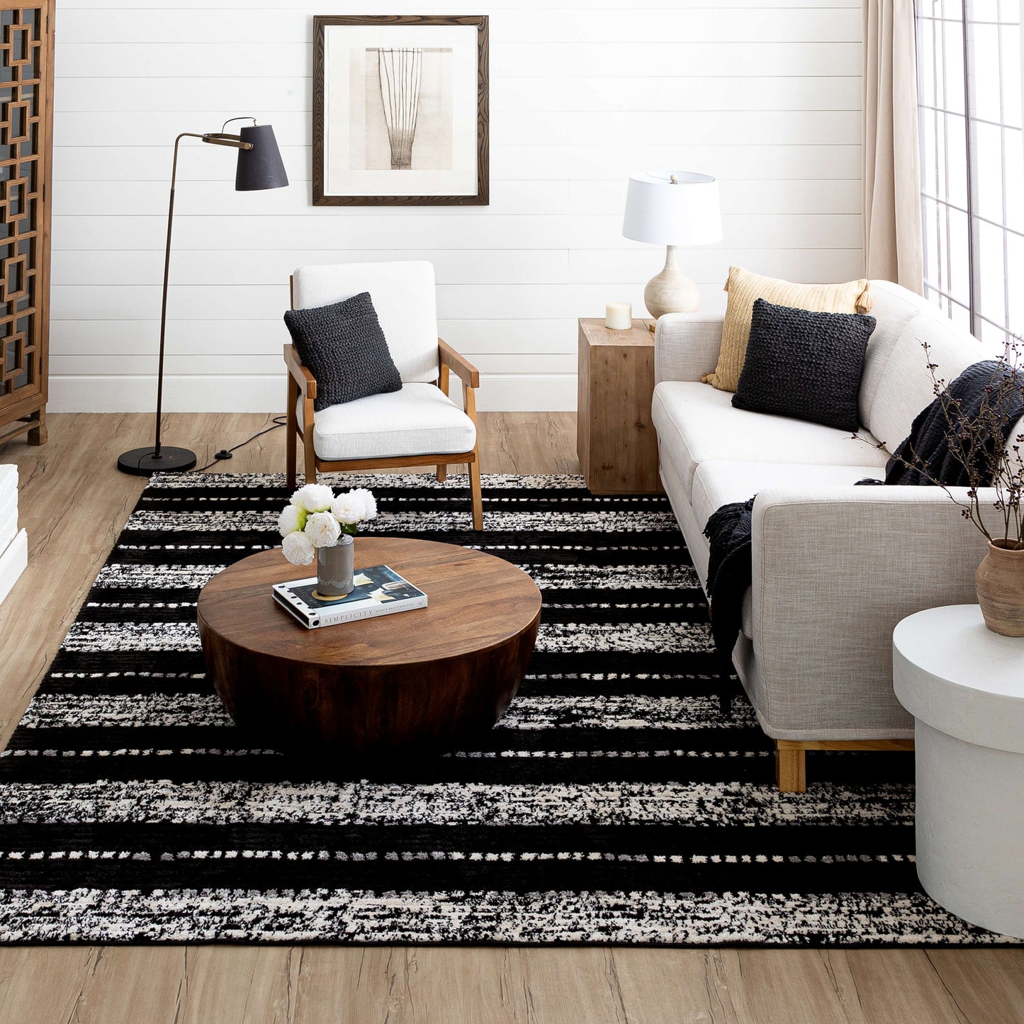 Traverse Lanes Charcoal Area Rug - Karastan