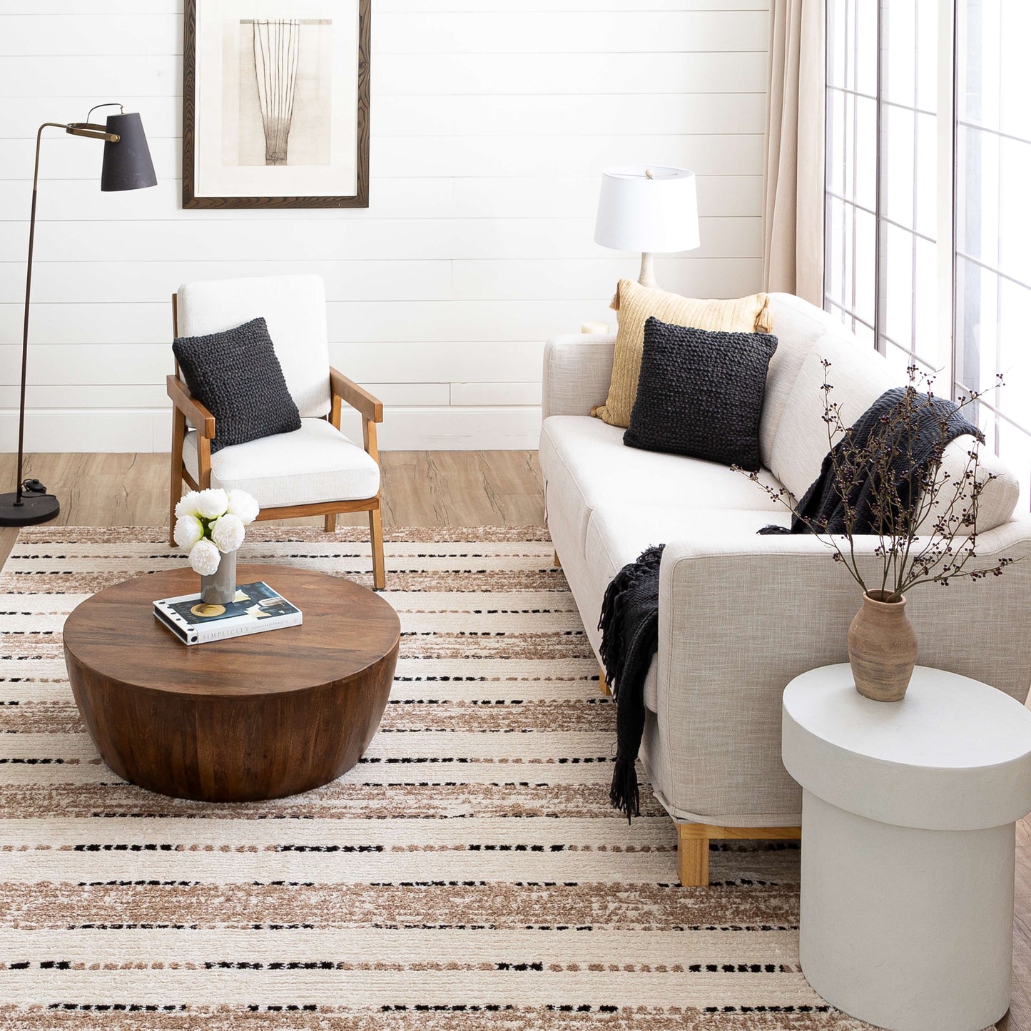 Karastan Rugs Traverse Lanes Tan Area Rug