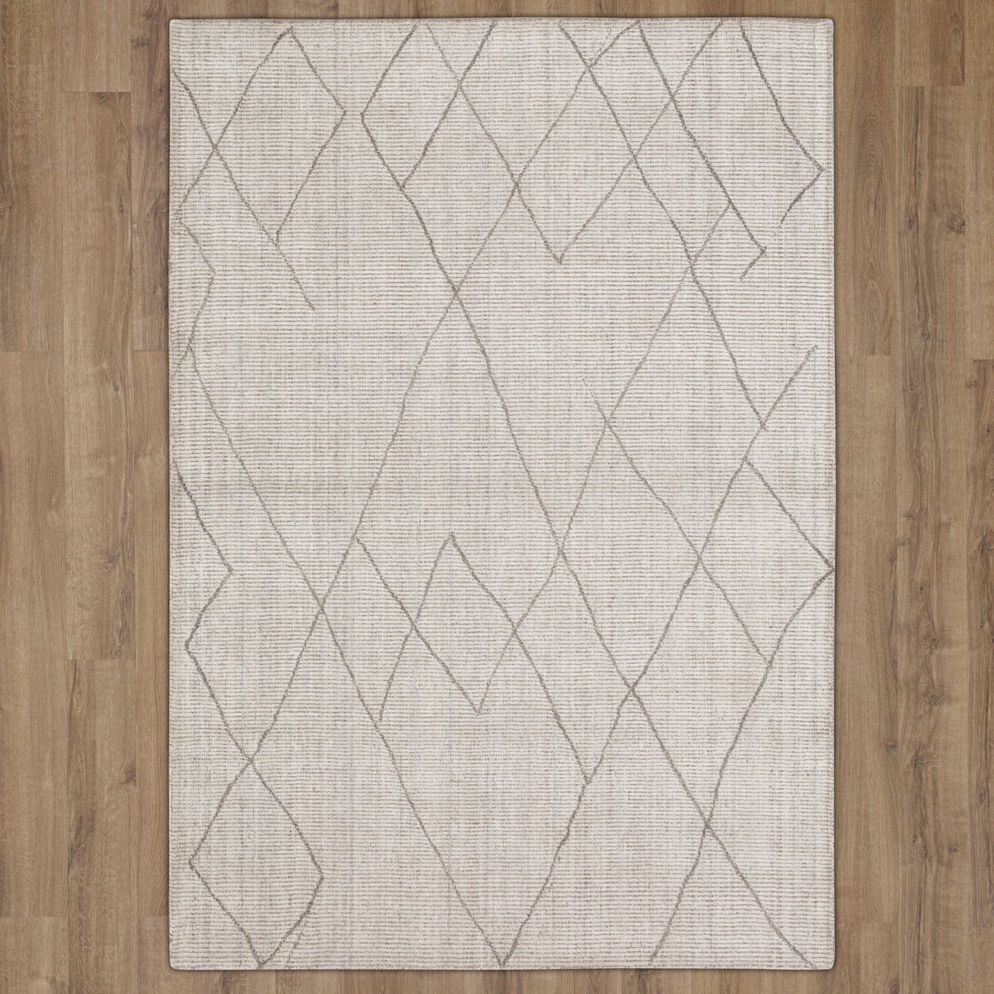 Tribal Diamond Silver Area Rug - Karastan