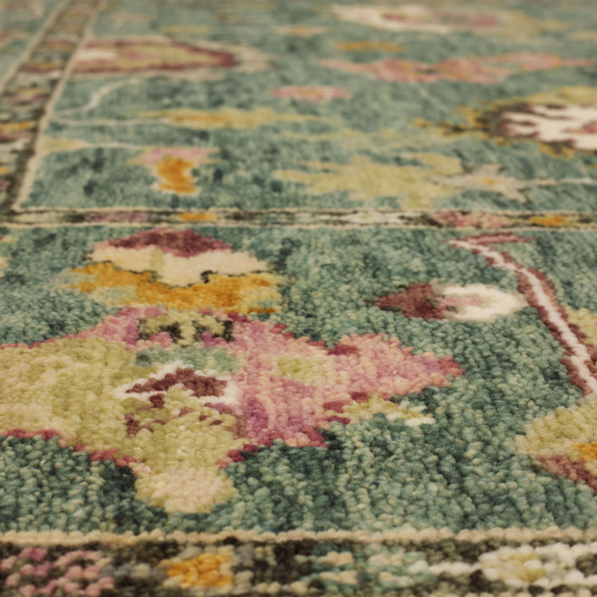 Percival Tristan Teal Area Rug
