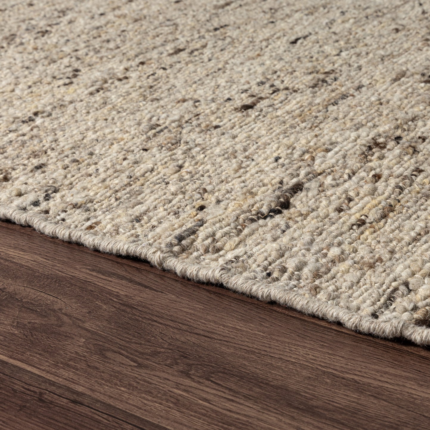 Valour-82875 Farmhouse Hand-Woven Beige/Brown Self-Backed Indoor Area Rug - LR Home