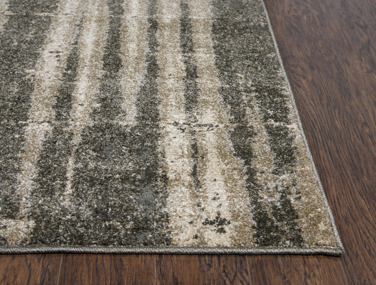 Valencia VCA105 Beige/Silver Machine-Made Rug - Rizzy