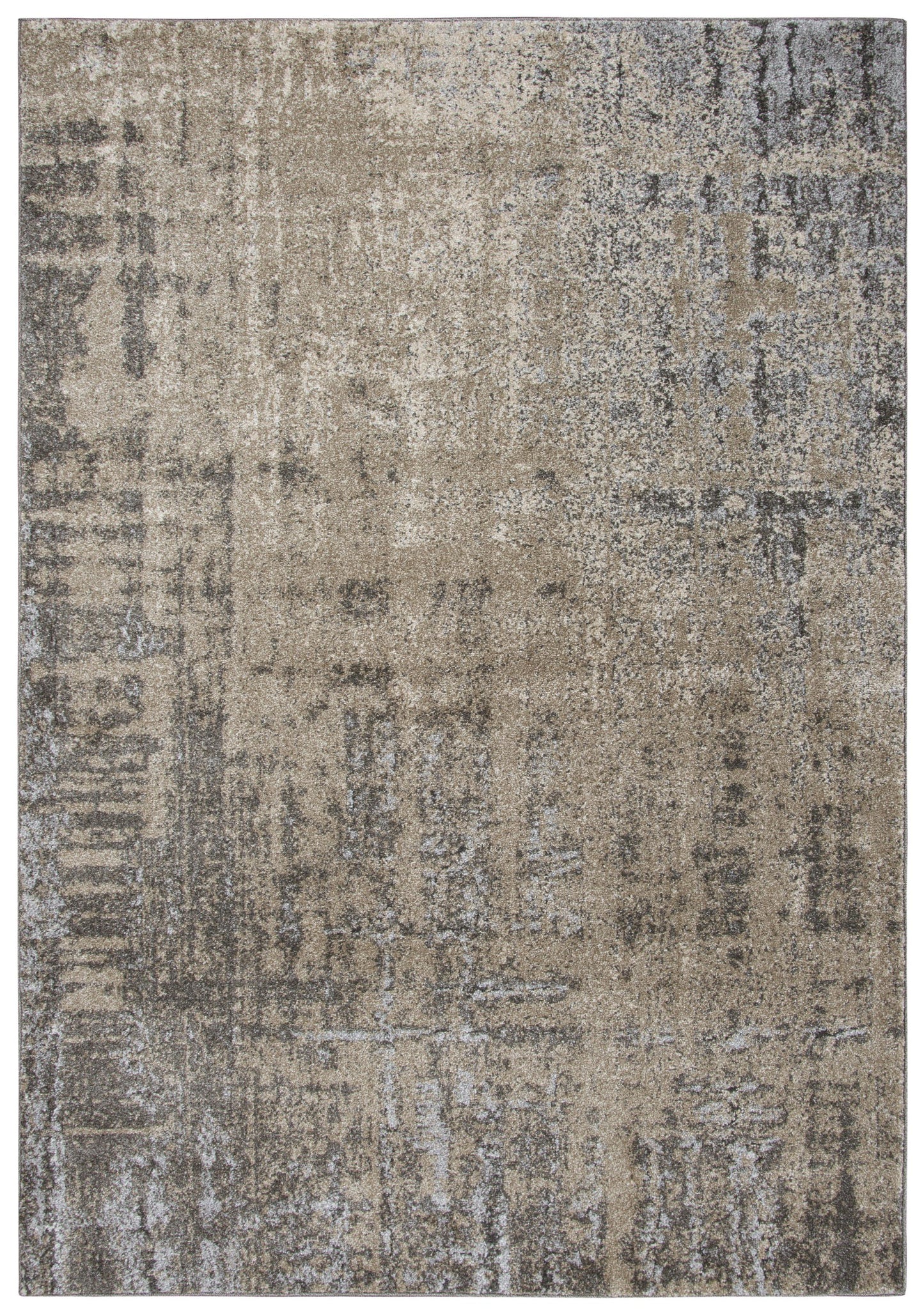 Valencia VCA107 Beige/Silver Machine-Made Rug - Rizzy