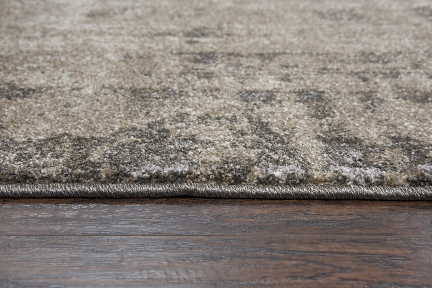 Valencia VCA107 Beige/Silver Machine-Made Rug - Rizzy