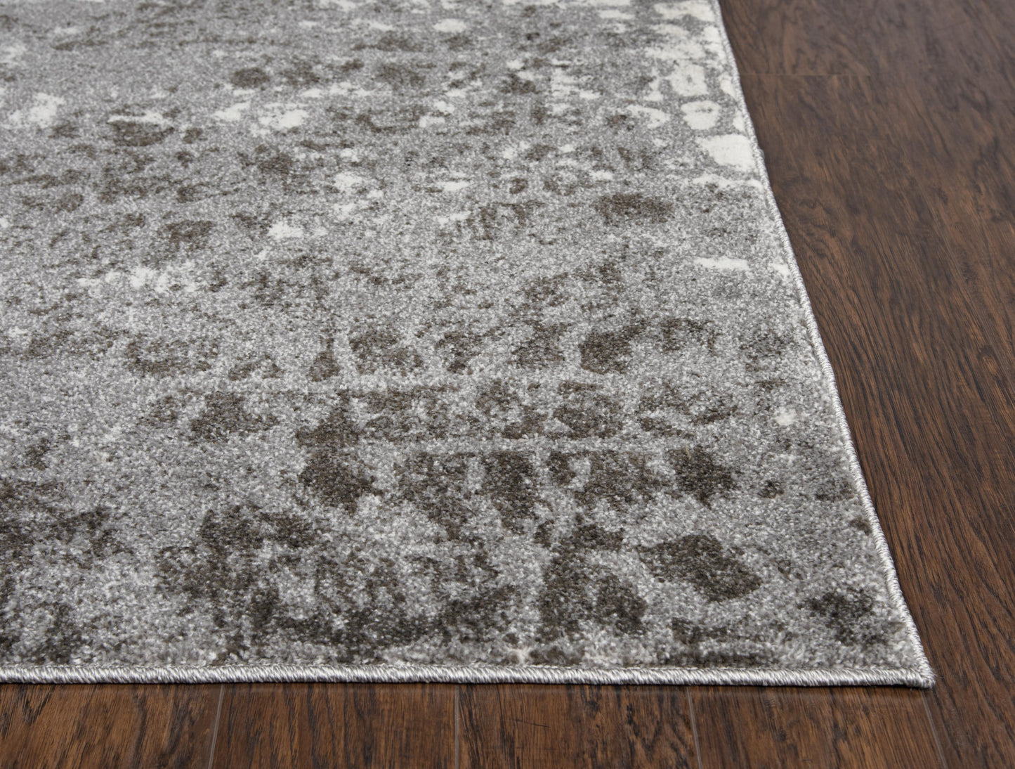 Valencia VCA110 Ivory/Gray Machine-Made Rug - Rizzy