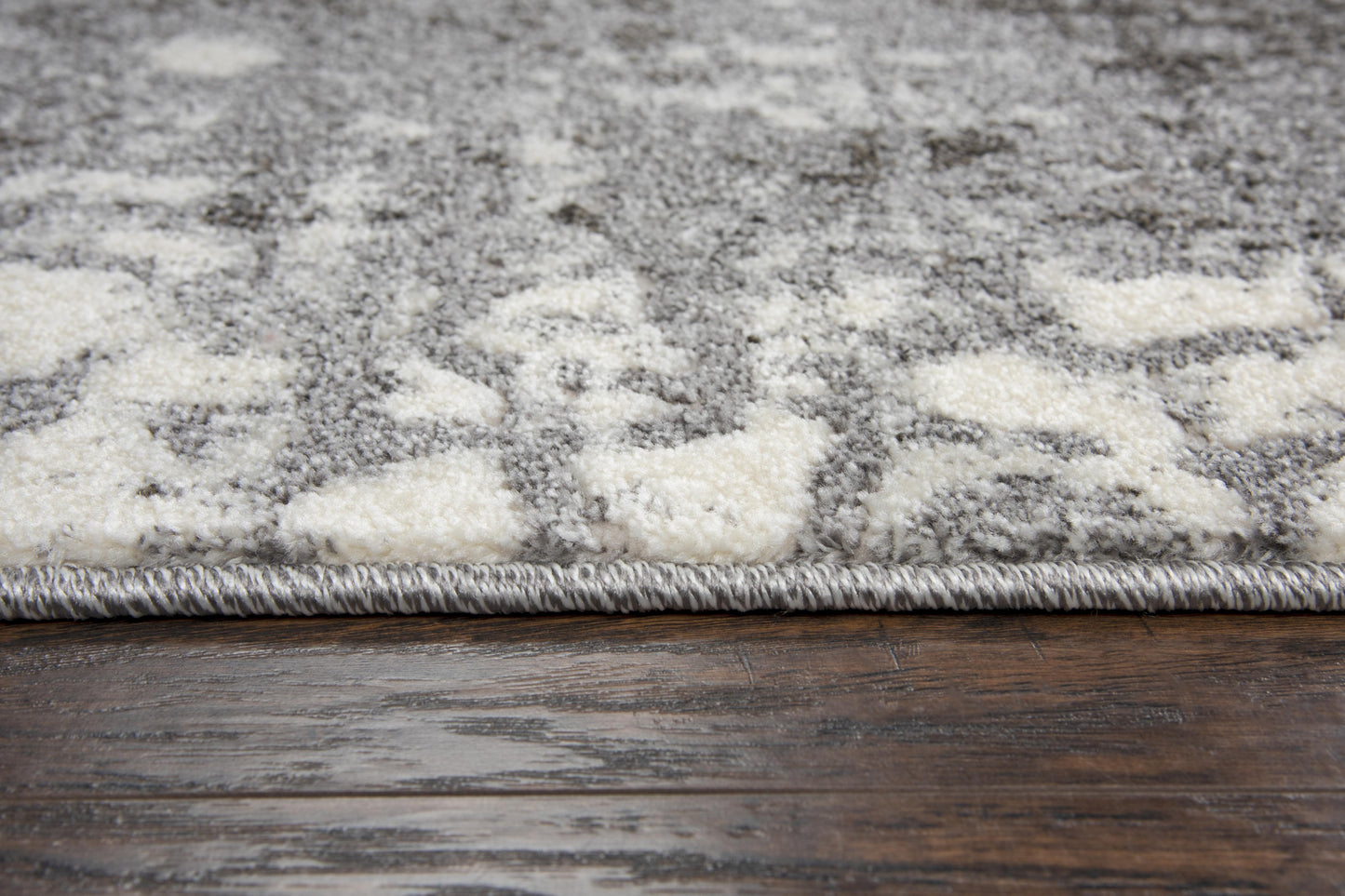 Valencia VCA110 Ivory/Gray Machine-Made Rug - Rizzy