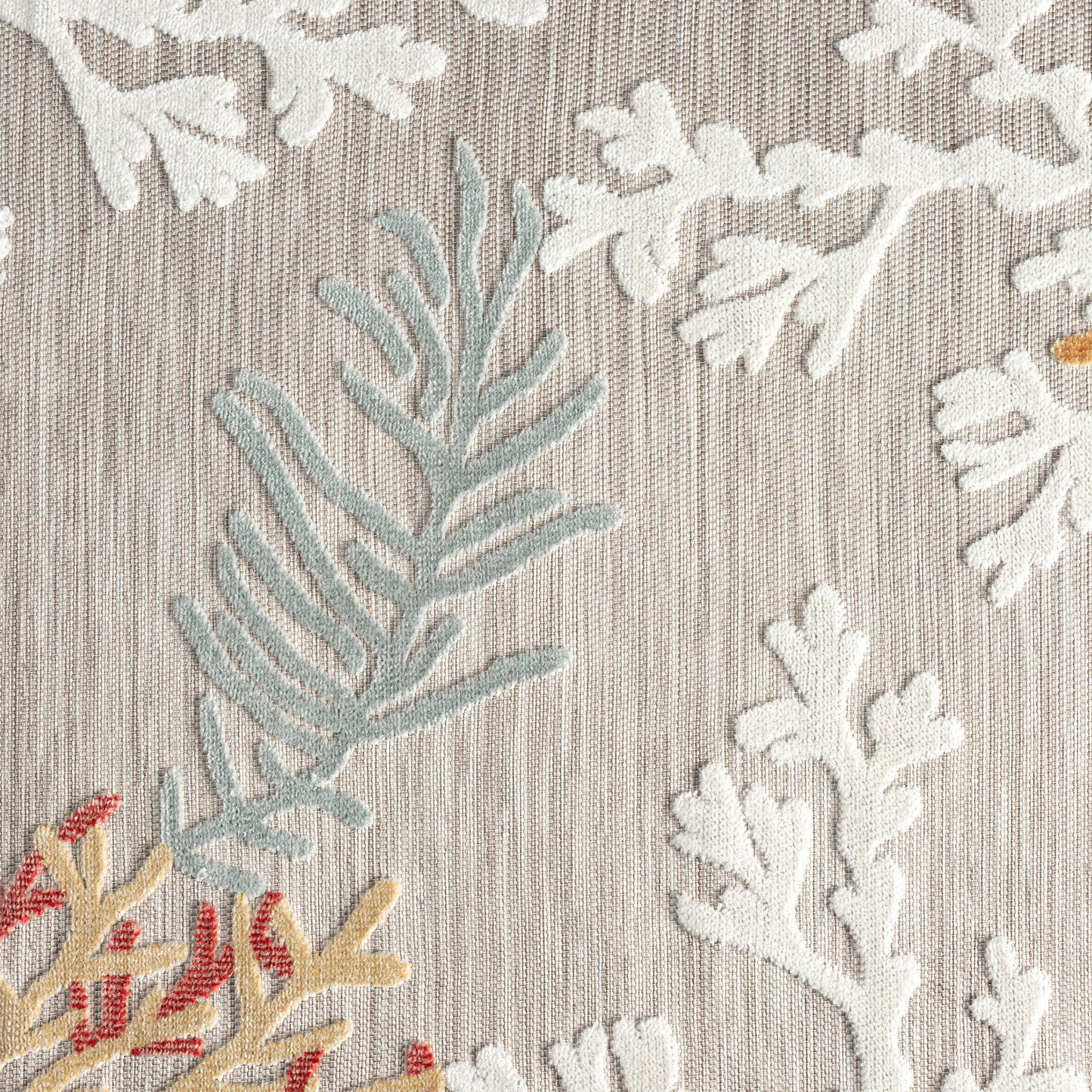 VERND-82103 Nautical/Coastal Machine Made Grey/Beige/Orange/Blue/White Polypropylene Indoor/Outdoor Area Rugs - LR Home