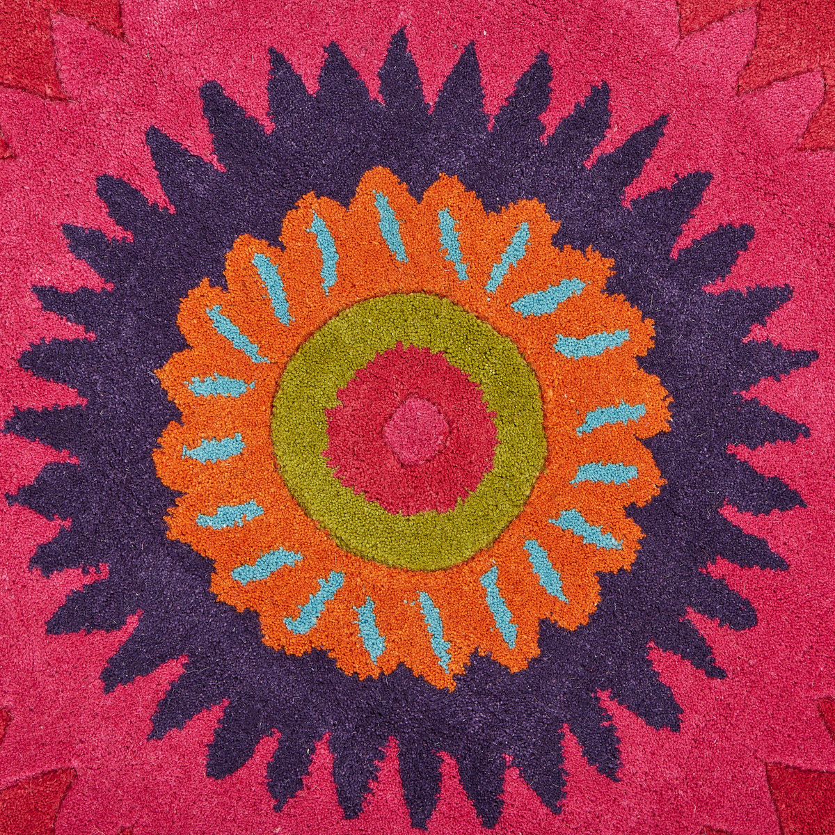 Pink Peacock Indoor Area Rug - color swatch