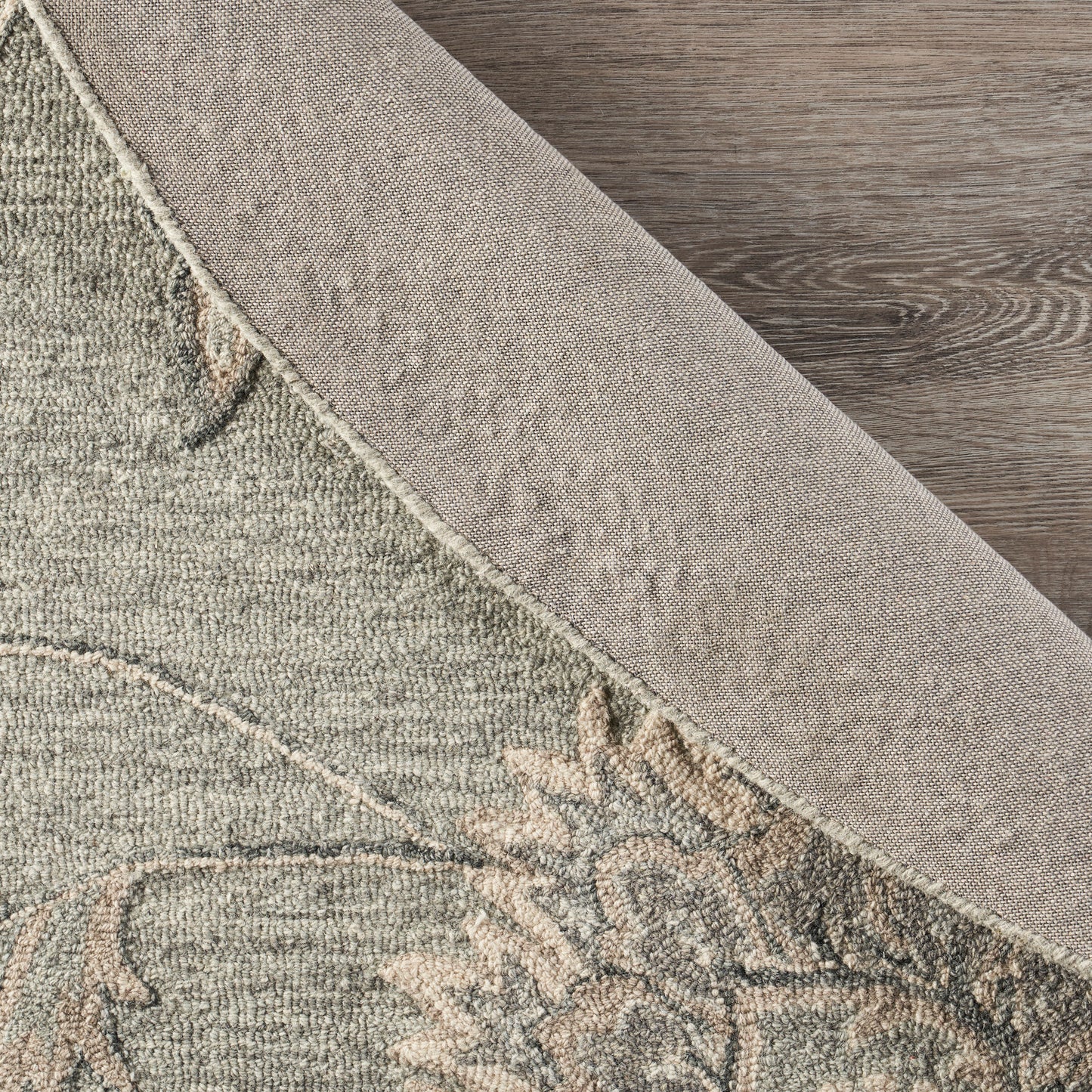 VICTO-81583 Transitional/Casual Hand-Tufted Gray/Blue  Wool Indoor Area Rugs - LR Home