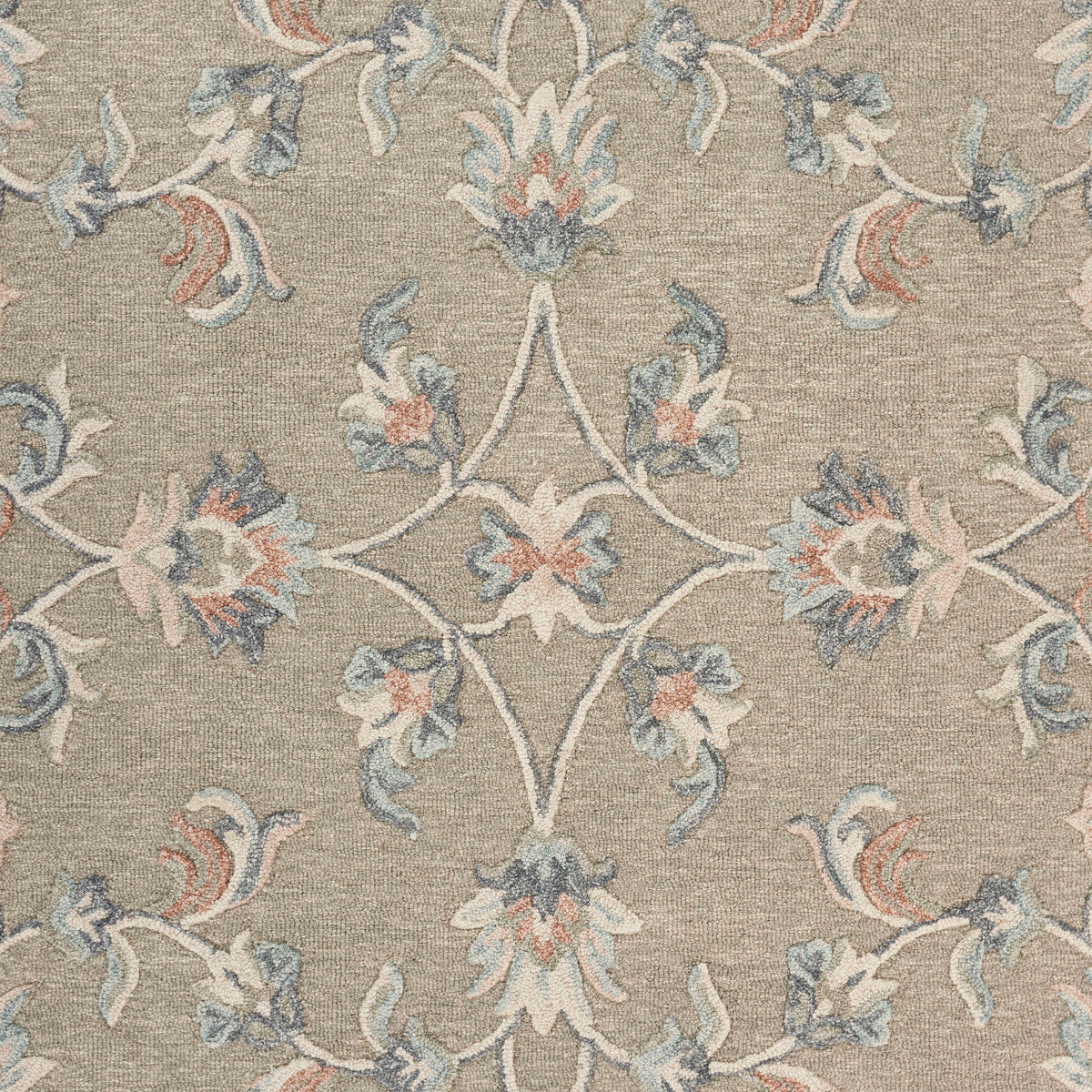 Mirroring Floral Bloom Area Rug - color swatch