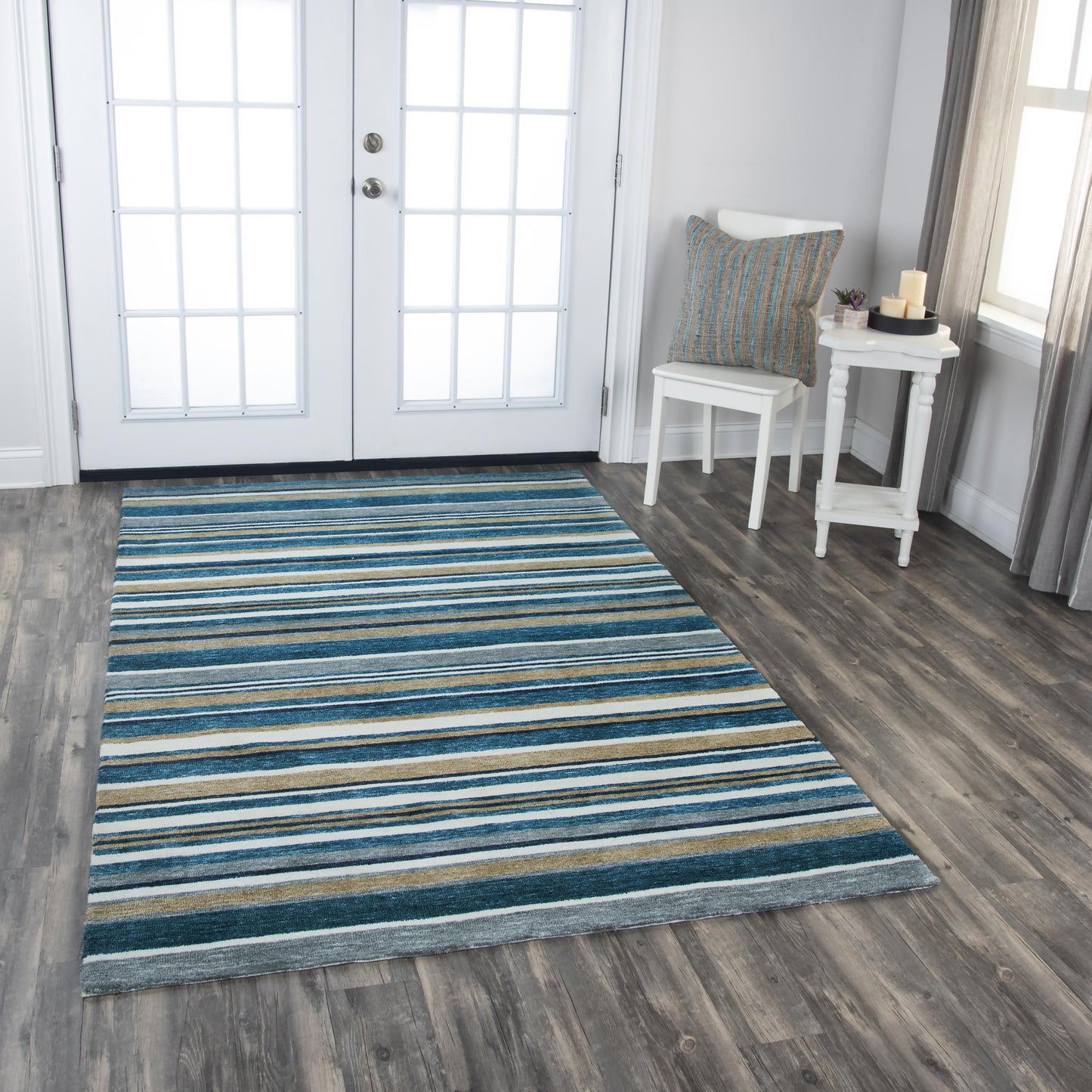 Villa VLA101 TEAL Hand-Tufted Rug - Rizzy