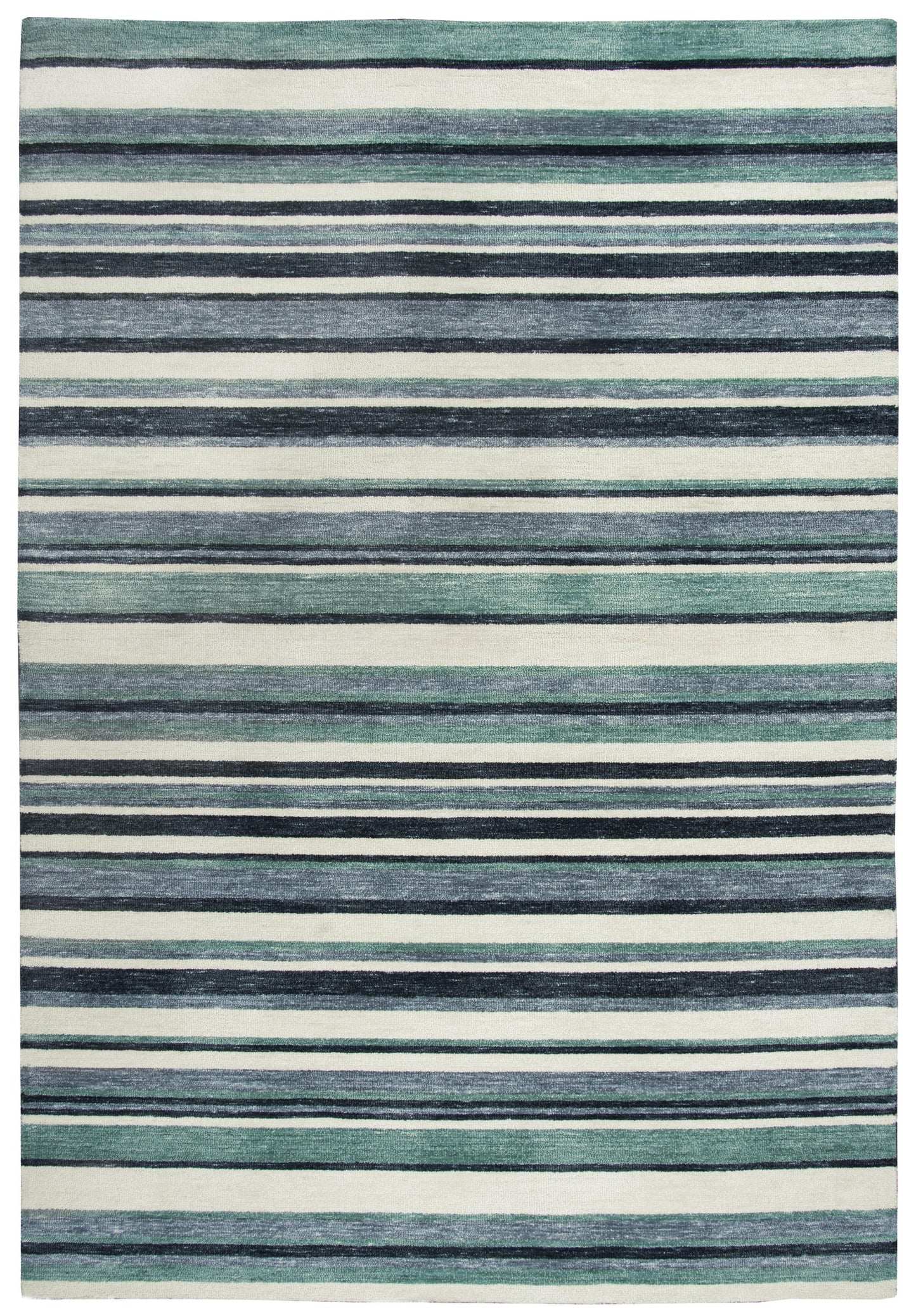 Villa VLA105 Aqua/Gray Hand-Tufted Rug - Rizzy