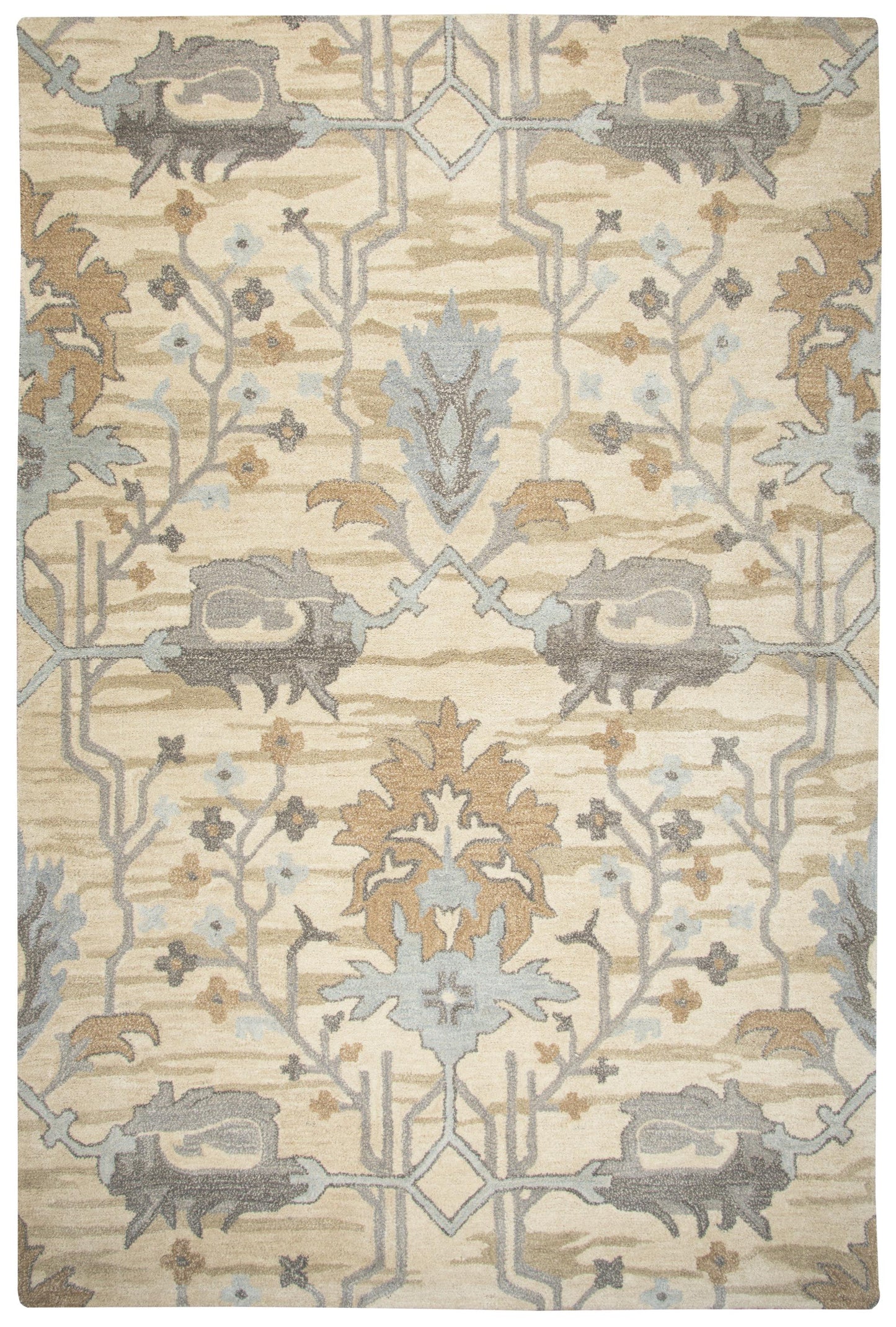 Valintino VN610A Beige Hand-Tufted Rug - Rizzy