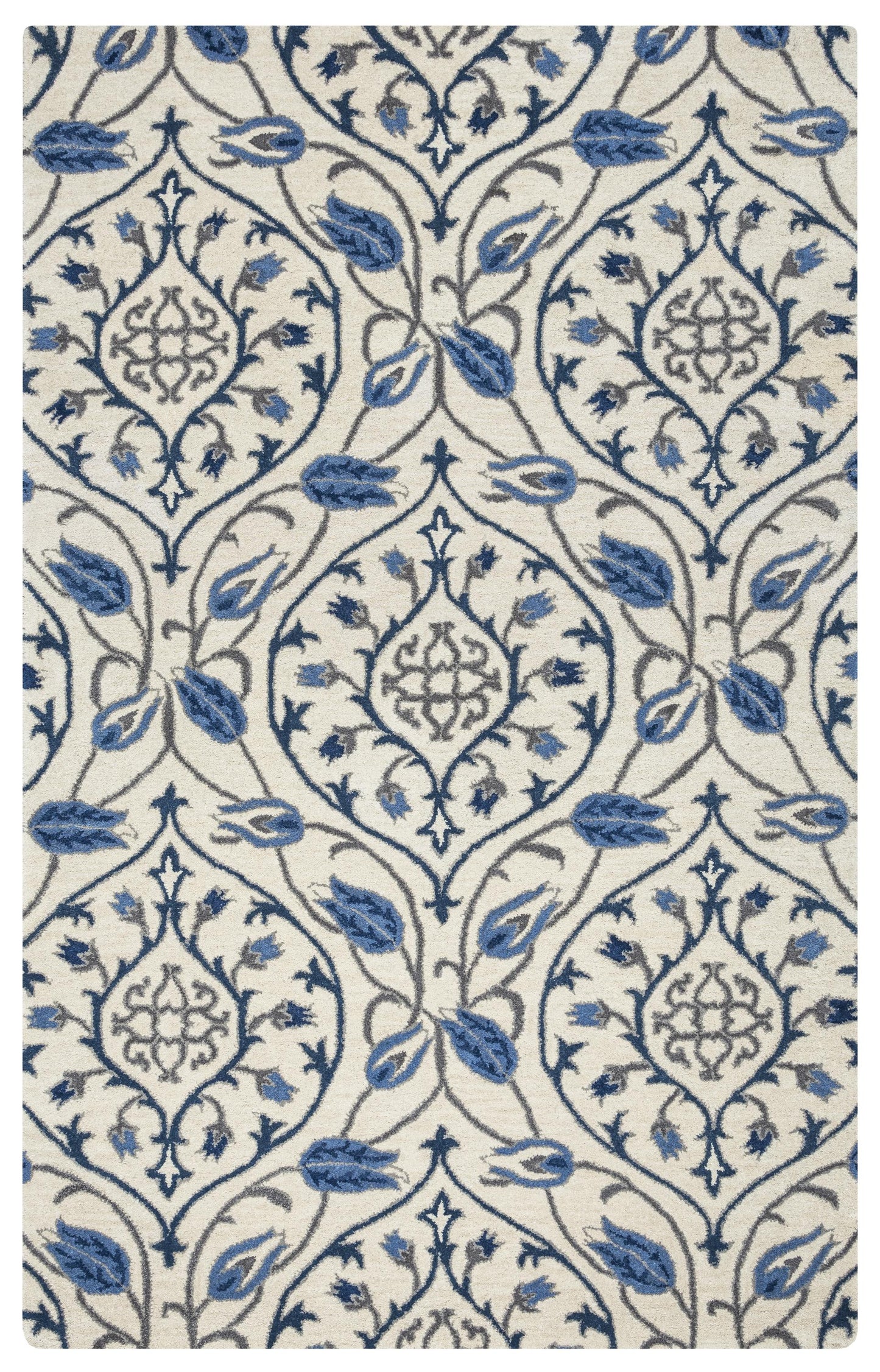 Valintino VN9522 ivory Hand-Tufted Rug - Rizzy