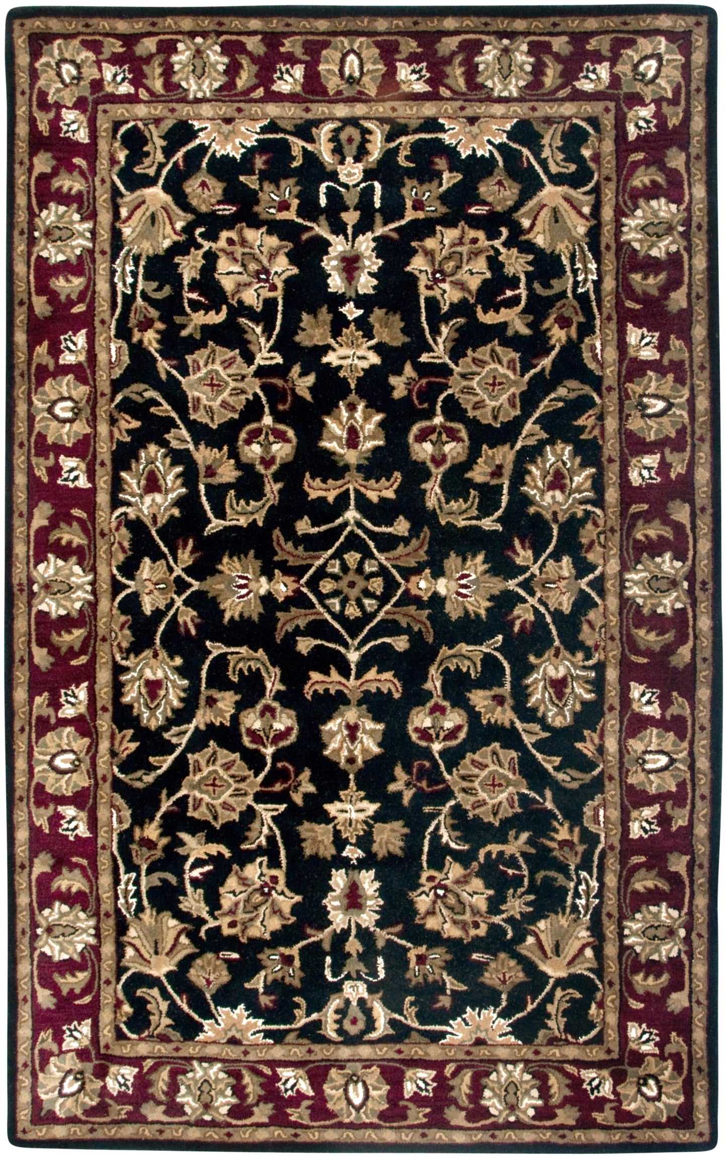 Volare VO0821 Black Hand-Tufted Rug - Rizzy