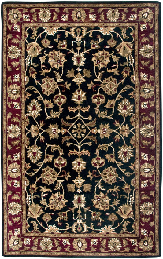 Volare VO0821 Black Hand-Tufted Rug - Rizzy