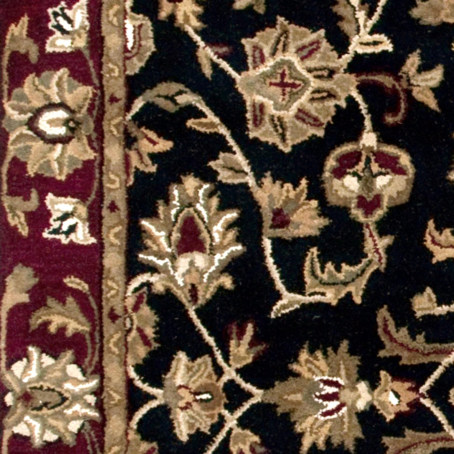 Volare VO0821 Black Hand-Tufted Rug - Rizzy