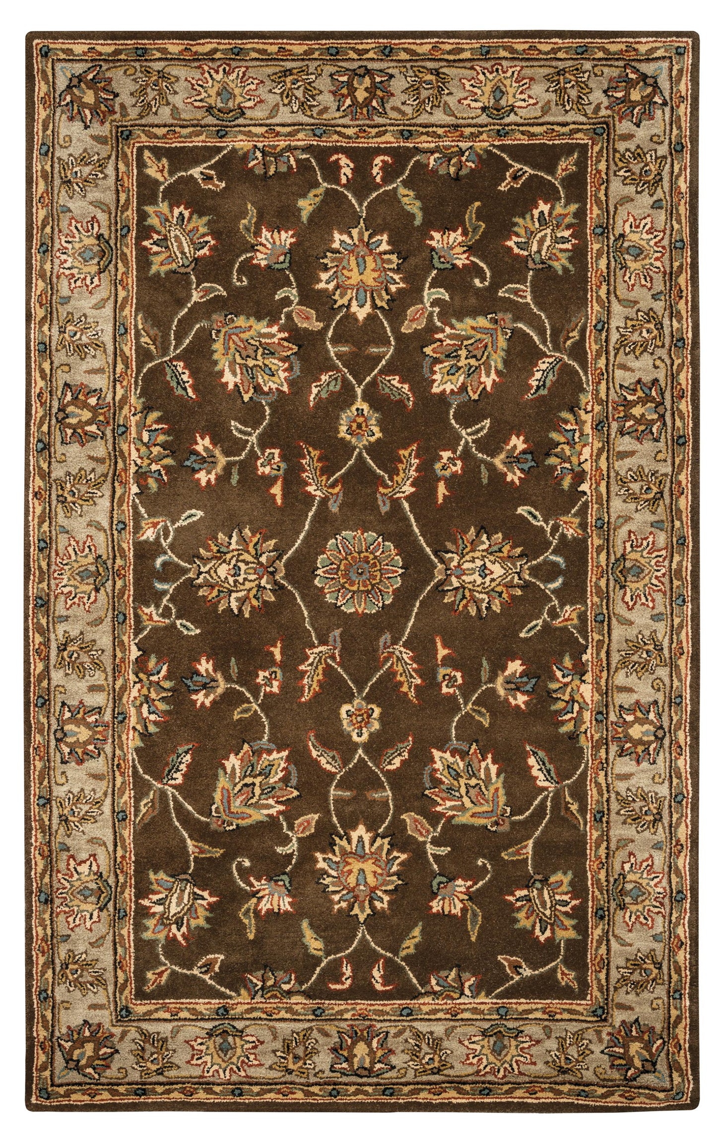Volare VO1145 Brown Hand-Tufted Rug - Rizzy