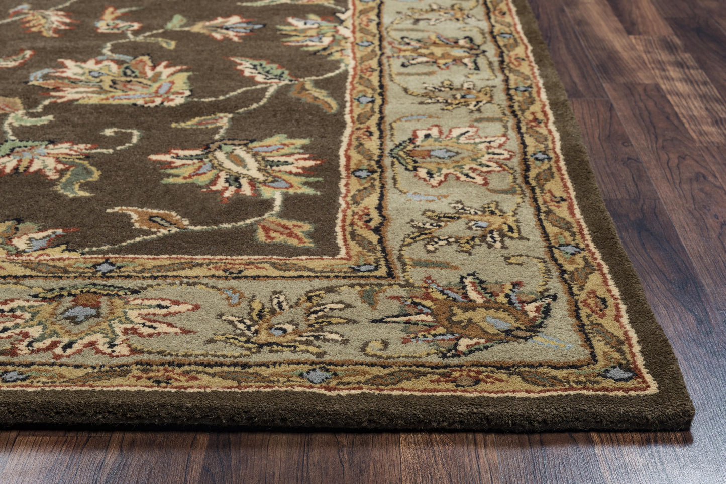 Volare VO1145 Brown Hand-Tufted Rug - Rizzy
