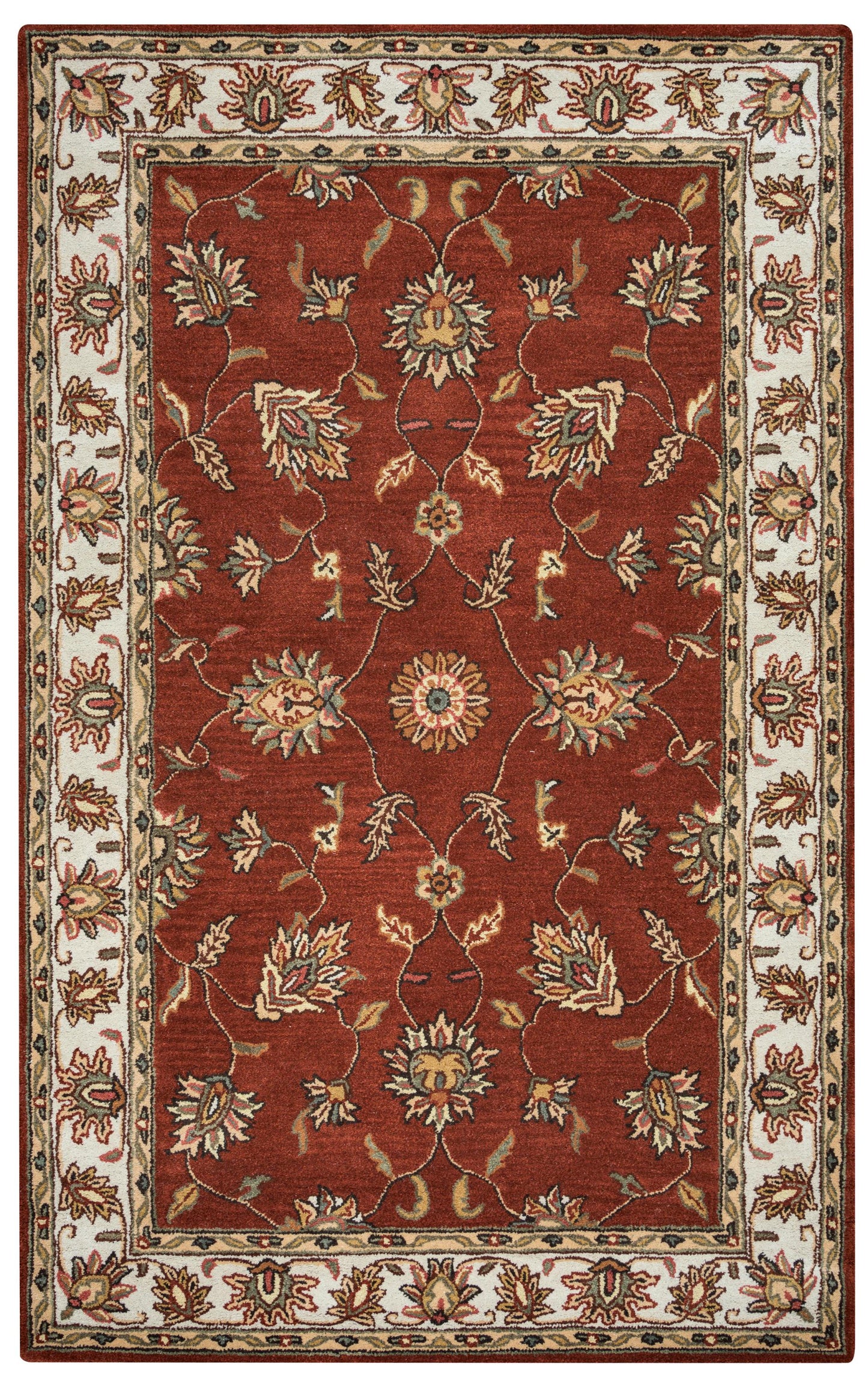 Volare VO1244 Rust Hand-Tufted Rug - Rizzy
