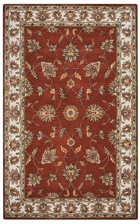 Volare VO1244 Rust Hand-Tufted Rug - Rizzy