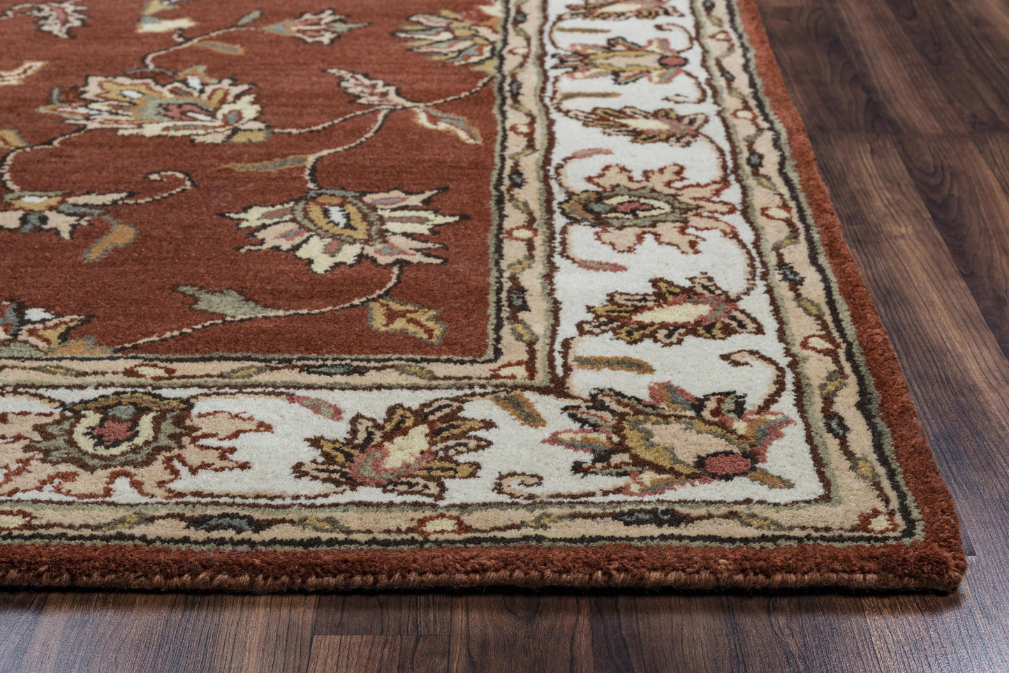 Volare VO1244 Rust Hand-Tufted Rug - Rizzy